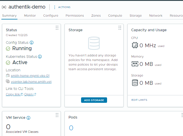 Add Storage Policies